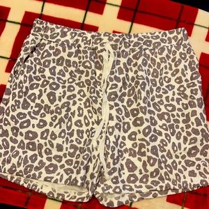 Leopard shorts